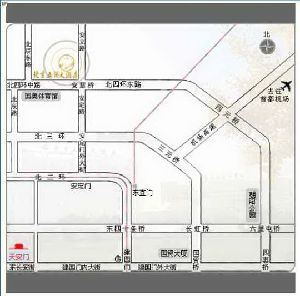 北京國(guó)際會(huì)議中心交通圖